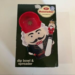 Boston Warehouse Nutcracker Dip Bowl & Spreader Set